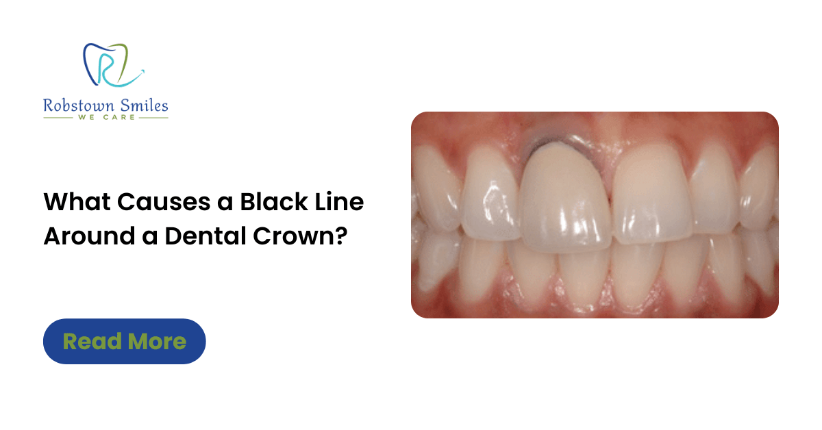 What Causes A Black Line Around A Dental Crown Robstown Smiles